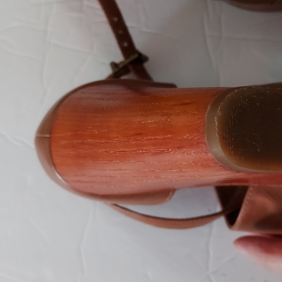 Lucky Brand Strappy Platform Wedge Size 8 M/38,Tan - Picture 8 of 16